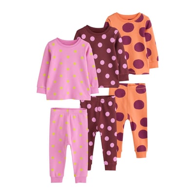 Pyjama douillet à nœuds et cœurs, lot de 3 NEXT