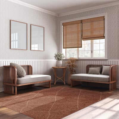 Neutral Jute Mix Patterned Flatweave Rug ÉDITÉ