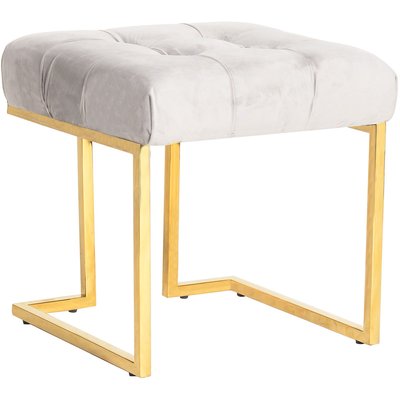 Pouf en velours carré, Rare 100 RECOLLECTION
