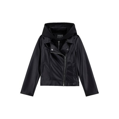 Veste En Similicuir Avec Capuche GUESS KIDS