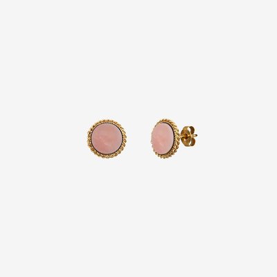 Boucles d'oreilles dorées puces - LADY CAROLINE NAJMAN