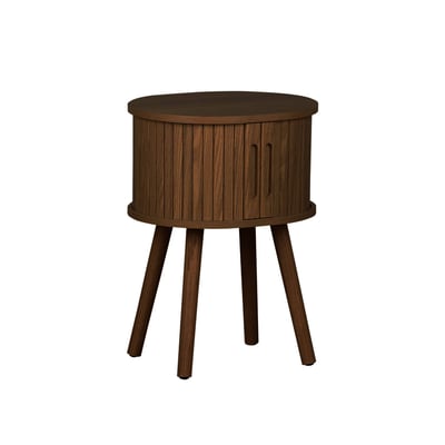 Table de chevet scandinave décor bois 2 portes coulissantes LEGACY SWEEEK