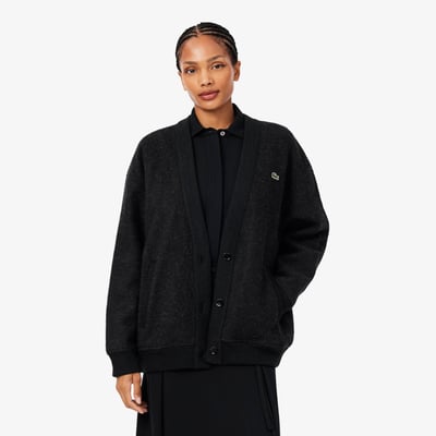 Cardigan maille bouillie oversize LACOSTE