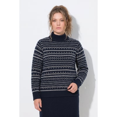 Pull en Jacquard de coton bio. ULLA POPKEN
