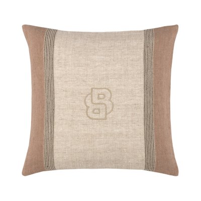 Housse de coussin en lin beige, TAMAN BOSS HOME