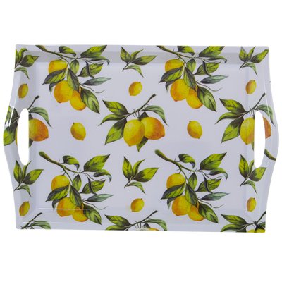 Plateau de service mélaminé citrons 44x31x5cm WADIGA