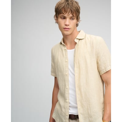 Chemise en lin à manches courtes Riviera SUPERDRY