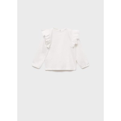T-shirt 100 % coton volants MANGO BABY