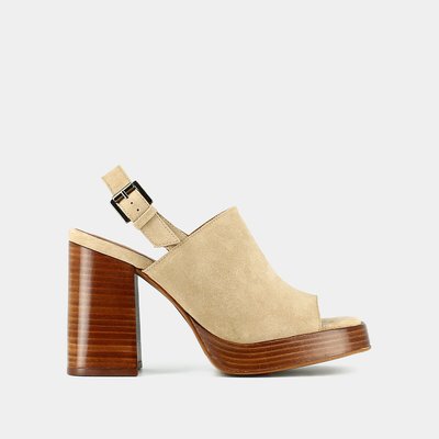 Benedicte Leather Heeled Sandals JONAK