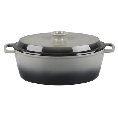 Cocotte en fonte ovale 33cm - "Masseiron Ardoise" LAGUIOLE CUISSON