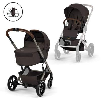Poussette duo tout terrain Balios S Lux 4 avec nacelle pliable CYBEX