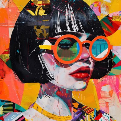 Tableau Mural Portrait Pop Art POP VITAMINÉ CEANOTHE