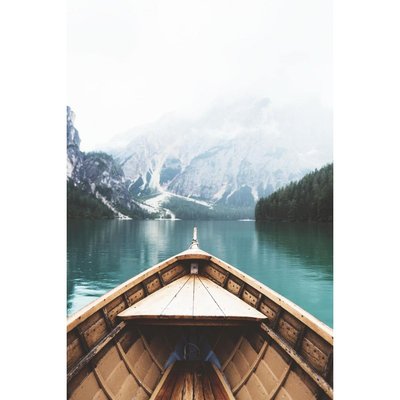 Tableau mural barque sur le lac CEANOTHE