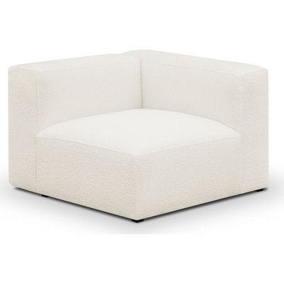 Chauffeuse d'angle à droite modulable en tissu bouclette - MODULO HOMIFAB