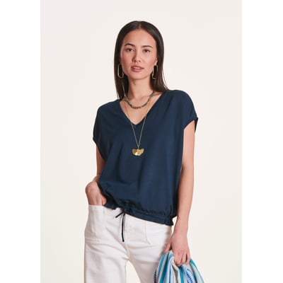 T-shirt blousant en lyocell manches courtes LA FEE MARABOUTEE