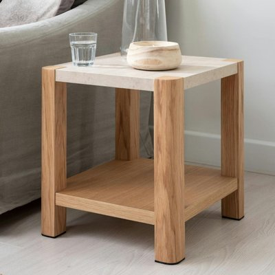 Bout de canapé moderne 2 plateaux TREVI PIER IMPORT