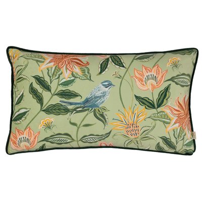 Chatsworth Aviary Velvet Piped Filled Cushion 30x50cm SO'HOME