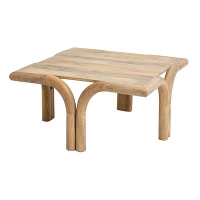 Table basse carré en bois de manguier  ZOLA MADE IN MEUBLES 