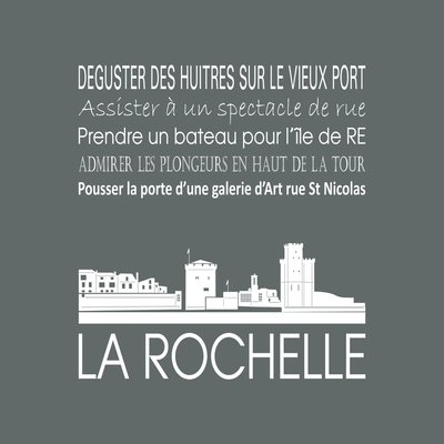 Tableau Mural La Rochelle ILLUSTRATION CEANOTHE