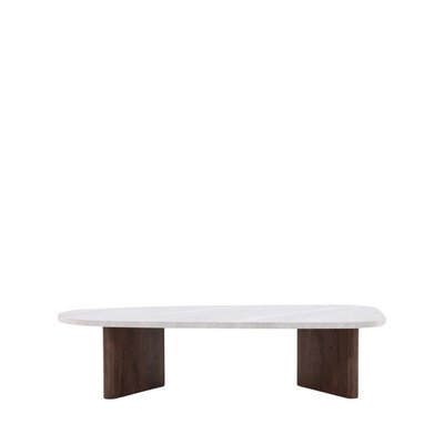 Table basse organique effet marbre 130x65cm - Gronvik VENTURE HOME