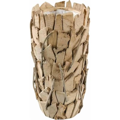 Vase naturel en bois flotté intérieur plastique étanche RECOLLECTION