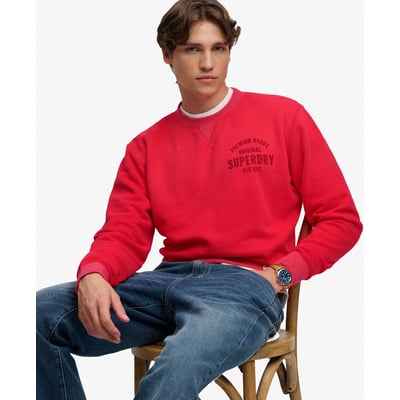 Sweatshirt Col Rond Block Text SUPERDRY