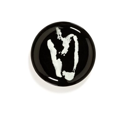 Assiette Feast Par Ottolenghi Poivron Grès Noir/blanc Ø19 Cm SERAX
