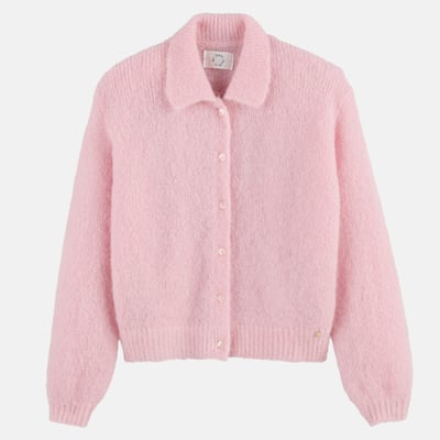 Gilet boutonné, col polo, ALPOLO DES PETITS HAUTS
