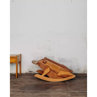 Petit fauteuil en bois Marcus N°1 - Bon état DEBONGOUT