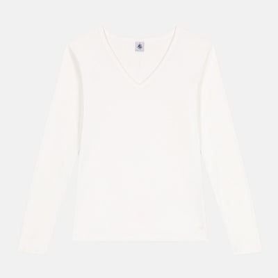 T-shirt l'iconique coton col V PETIT BATEAU