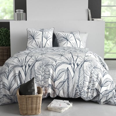 Parure housse de couette en coton imprimée, Orphee C DESIGN HOME TEXTILE