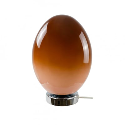 Lampe à poser en verre & métal, ELARIS C-CREATION