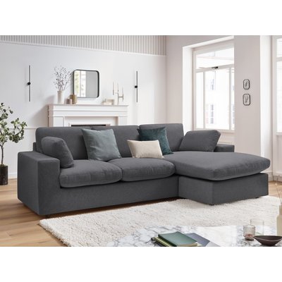 Canapé d'angle fixe 3 places en tissu, BELAIR BOBOCHIC