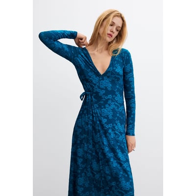 robe portefeuille à col en V DESIGUAL