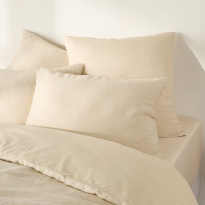 Annaba Two-Sided Washed Linen & Cotton Pillowcase LA REDOUTE INTERIEURS