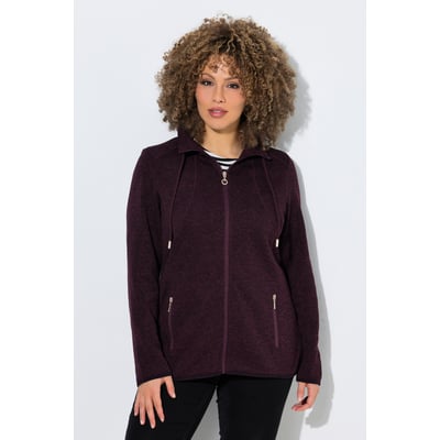 Veste en maille polaire, motif chiné ULLA POPKEN