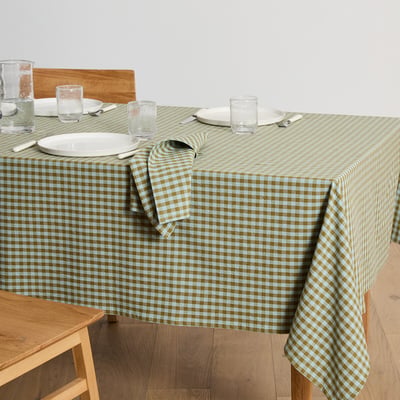 Nappe carreaux coton lavé tissé teint, BETHANY LA REDOUTE INTERIEURS