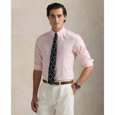 Рубашка в полоску приталенная из поплина стрейч POLO RALPH LAUREN