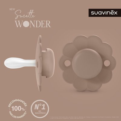 Sucette réversible SX Pro 6-18 mois Wonder raw umber SUAVINEX