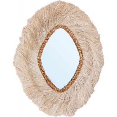 Miroir La Duchessa en Abaca Naturel Bazar Bizar RECOLLECTION