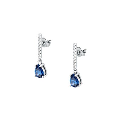 Boucles D'Oreilles en acier, cristaux, TESORI MORELLATO