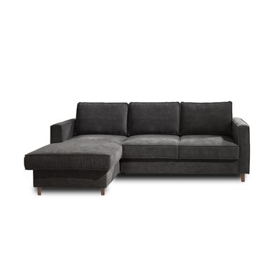 Canapé d'Angle Convertible en Velours côtelé 4 places - JAKE LISA DESIGN