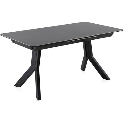 Table extensible grise en céramique et métal élégant RECOLLECTION