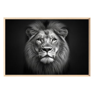 Tableau Mural Encadré Portrait Lion Majestueux ANIMAUX CEANOTHE