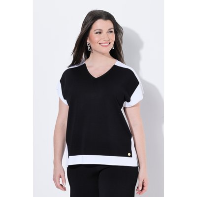 Pull-over, design color block, col en V ULLA POPKEN