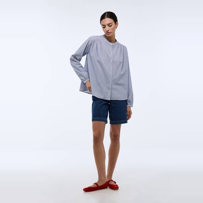 Blouse manches longues à carreaux en coton BIO GOTS MONOPRIX