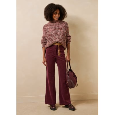 Pantalon flare en velours côtelé LA FEE MARABOUTEE