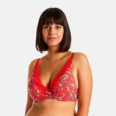 Soutien-gorge ampliforme coque moulée ROUGE POMM'POIRE