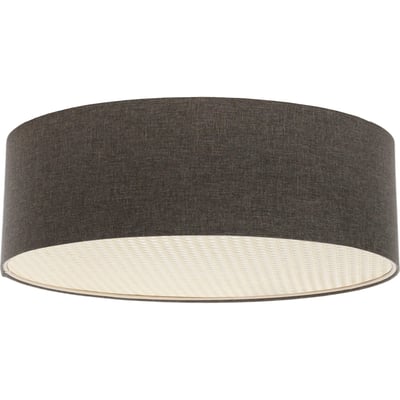 Plafonnier rond en tissu et rotin Boho Elegant BPS KONCEPT