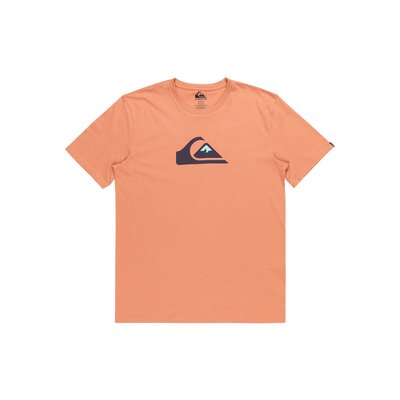 Cotton Centre Logo T-Shirt with Short Sleeves QUIKSILVER
